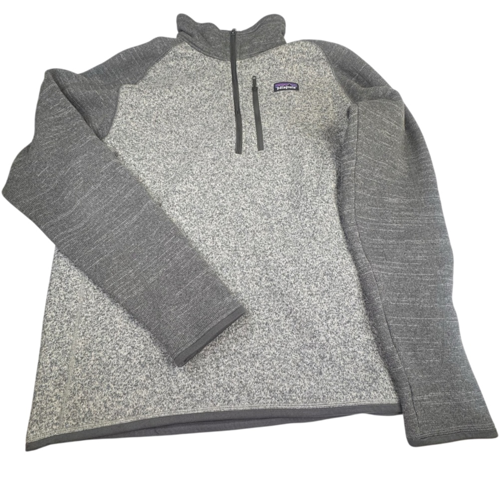 !!!! SOLD !!!! Sweater Pullover Men's XL Gray Fleece 1/4 Zip Gorpcore Jacket